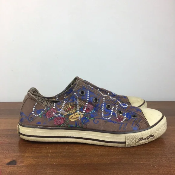 Rhino Red Marc Ecko Chalsie Hailee Women’s Sneakers Brown Rhinestones Size 7.5. - Picture 5 of 13